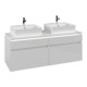 V&B Waschtischunterschrank Legato 140x55x50cm, f 2 WT, m LED, glo wh.-1