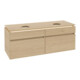 V&B Waschtischunterschrank Legato 140x55x50cm, f 2 WT, m LED, Nord Oa-3