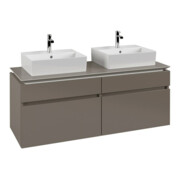 V&B Waschtischunterschrank Legato 140x55x50cm, f 2 WT, Truffle Grey