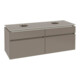 V&B Waschtischunterschrank Legato 140x55x50cm, f 2 WT, Truffle Grey-3