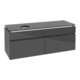 V&B Waschtischunterschrank Legato 140x55x50cm, WT li, m LED, glo Gr-3