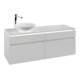 V&B Waschtischunterschrank Legato 140x55x50cm, WT li, m LED, glo wh.-1