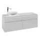 V&B Waschtischunterschrank Legato 140x55x50cm, WT links, Glossy White-1