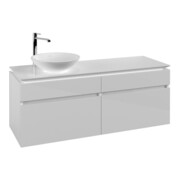 V&B Waschtischunterschrank Legato 140x55x50cm, WT links, Glossy White