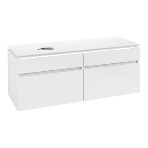 V&B Waschtischunterschrank Legato 140x55x50cm, WT links, Glossy White