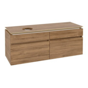 V&B Waschtischunterschrank Legato 140x55x50cm, WT links, Kansas Oak