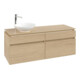 V&B Waschtischunterschrank Legato 140x55x50cm, WT links, Nordic Oak-3