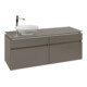 V&B Waschtischunterschrank Legato 140x55x50cm, WT links, Truffle Grey-1