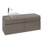 V&B Waschtischunterschrank Legato 140x55x50cm, WT links, Truffle Grey