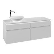 V&B Waschtischunterschrank Legato 140x55x50cm, WT links, White Matt