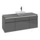 V&B Waschtischunterschrank Legato 140x55x50cm, WT m, m Beleucht., glo Gr-3