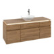 V&B Waschtischunterschrank Legato 140x55x50cm, WT m, m Beleucht., Kan Oa-3