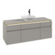 V&B Waschtischunterschrank Legato 140x55x50cm, WT m, m Beleucht., so Gr-1