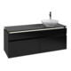 V&B Waschtischunterschrank Legato 140x55x50cm, WT R, m LED, bl ma Lac-3