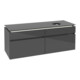 V&B Waschtischunterschrank Legato 140x55x50cm, WT R, m LED, glo Gr-1