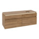 V&B Waschtischunterschrank Legato 140x55x50cm, WT R, m LED, Kan Oa-3