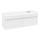 V&B Waschtischunterschrank Legato 140x55x50cm, WT R, m LED, wh. ma-1
