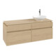 V&B Waschtischunterschrank Legato 140x55x50cm, WT rechts, Nordic Oak-1