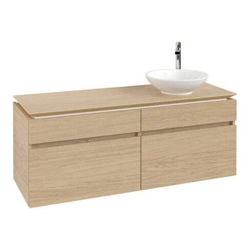 V&B Waschtischunterschrank Legato 140x55x50cm, WT rechts, Nordic Oak