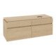 V&B Waschtischunterschrank Legato 140x55x50cm, WT rechts, Nordic Oak-3