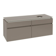 V&B Waschtischunterschrank Legato 140x55x50cm, WT rechts, Truffle Grey
