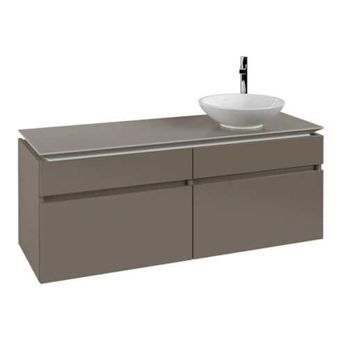 V&B Waschtischunterschrank Legato 140x55x50cm, WT rechts, Truffle Grey