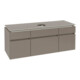 V&B Waschtischunterschrank Legato 140x55x50cmm WT mittig, Truffle Grey-1