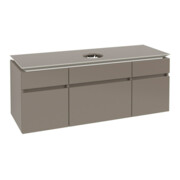 V&B Waschtischunterschrank Legato 140x55x50cmm WT mittig, Truffle Grey