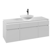 V&B Waschtischunterschrank Legato 140x55x50cmm WT mittig, White Matt