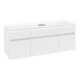 V&B Waschtischunterschrank Legato 140x55x50cmm WT mittig, White Matt-3