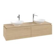 V&B Waschtischunterschrank Legato 160x38x50cm, f 2 Waschtische, Nordic Oak