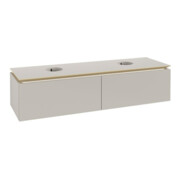 V&B Waschtischunterschrank Legato 160x38x50cm, f 2 Waschtische, Soft Grey