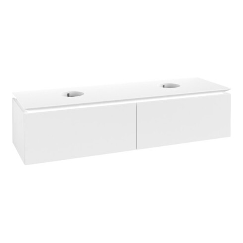 V&B Waschtischunterschrank Legato 160x38x50cm, f 2 Waschtische, White Matt