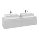 V&B Waschtischunterschrank Legato 160x38x50cm, f 2 WT, Glossy White-3