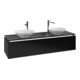 V&B Waschtischunterschrank Legato 160x38x50cm, f 2 WT, LED, bl ma Lac-1