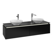 V&B Waschtischunterschrank Legato 160x38x50cm, f 2 WT, LED, bl ma Lac