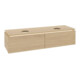 V&B Waschtischunterschrank Legato 160x38x50cm, f 2 WT, LED, Nord Oa-1