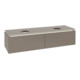 V&B Waschtischunterschrank Legato 160x38x50cm, f 2 WT, LED, Truffle Gr-1