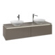 V&B Waschtischunterschrank Legato 160x38x50cm, f 2 WT, LED, Truffle Gr-3