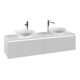 V&B Waschtischunterschrank Legato 160x38x50cm, f 2 WT, LED, wh. ma-1
