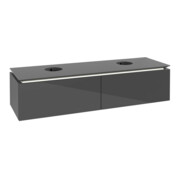 V&B Waschtischunterschrank Legato 160x38x50cm, f 2 WT, m LED, glo Gr