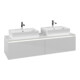 V&B Waschtischunterschrank Legato 160x38x50cm, f 2 WT, m LED, glo wh.-1