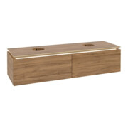 V&B Waschtischunterschrank Legato 160x38x50cm, f 2 WT, m LED, Kan Oa