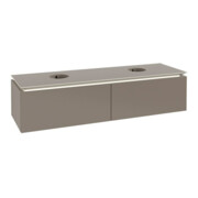 V&B Waschtischunterschrank Legato 160x38x50cm, f 2 WT, m LED, Truffle Gr