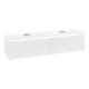 V&B Waschtischunterschrank Legato 160x38x50cm, f 2 WT, m LED, wh. ma-3