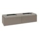 V&B Waschtischunterschrank Legato 160x38x50cm, f 2 WT, Truffle Grey