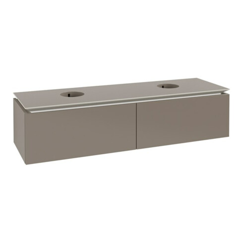 V&B Waschtischunterschrank Legato 160x38x50cm, f 2 WT, Truffle Grey