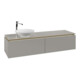 V&B Waschtischunterschrank Legato 160x38x50cm, Waschtisch links, Soft Grey-3