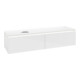 V&B Waschtischunterschrank Legato 160x38x50cm, WT li, m LED, glo wh.-3