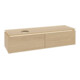 V&B Waschtischunterschrank Legato 160x38x50cm, WT li, m LED, Nord Oa-3